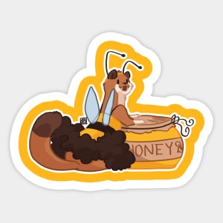 Stoat-bee Sticker